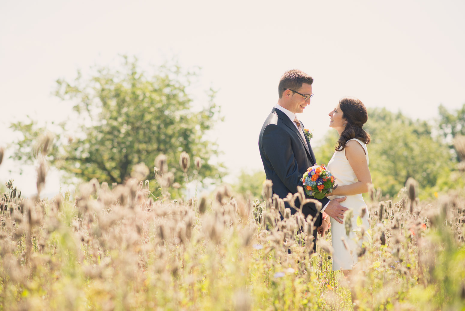 Hochzeitsreportage in Schorndorf bei Regen und Sonne