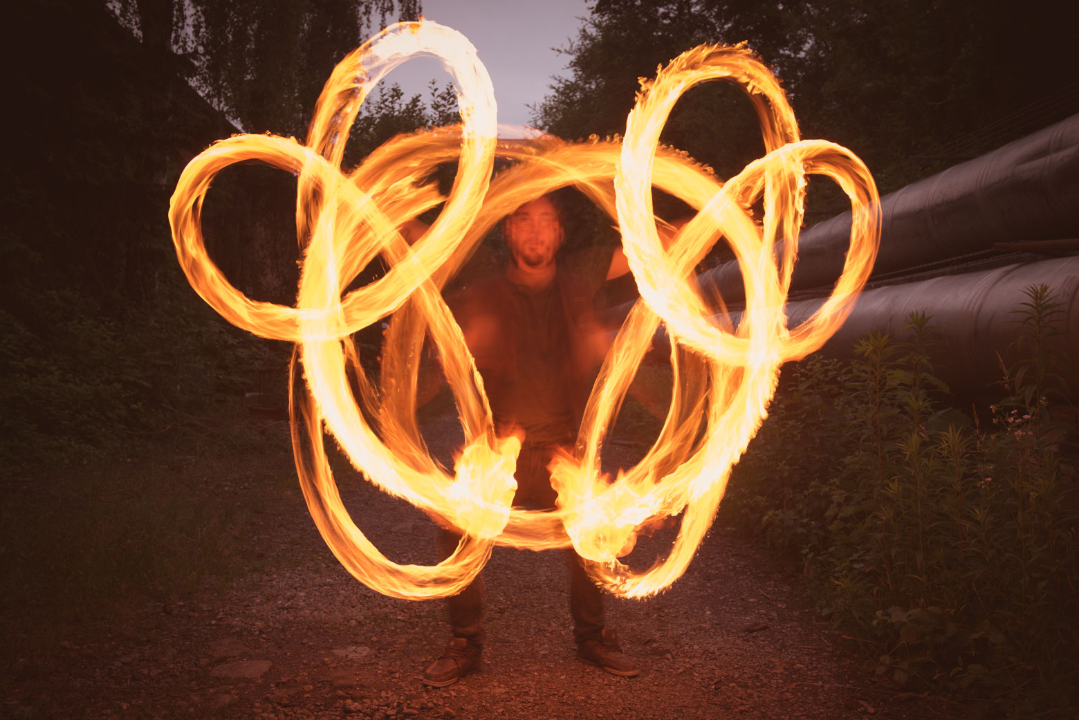 Fotoshooting mit Flammenmaler Daniel und Laura