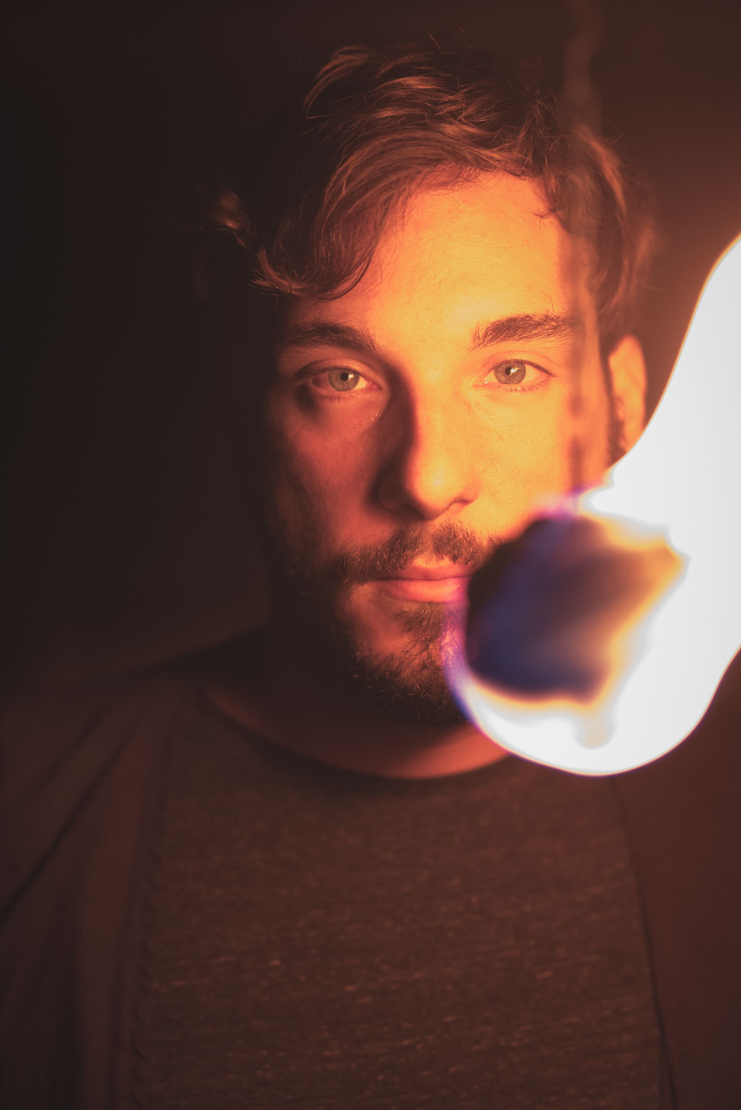 Fotoshooting mit Flammenmaler Daniel und Laura