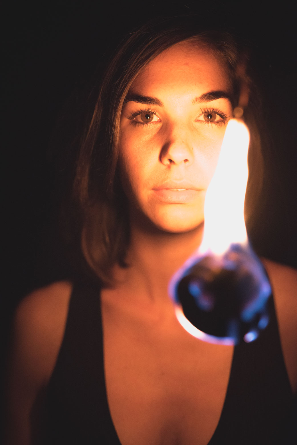 Fotoshooting mit Flammenmaler Daniel und Laura