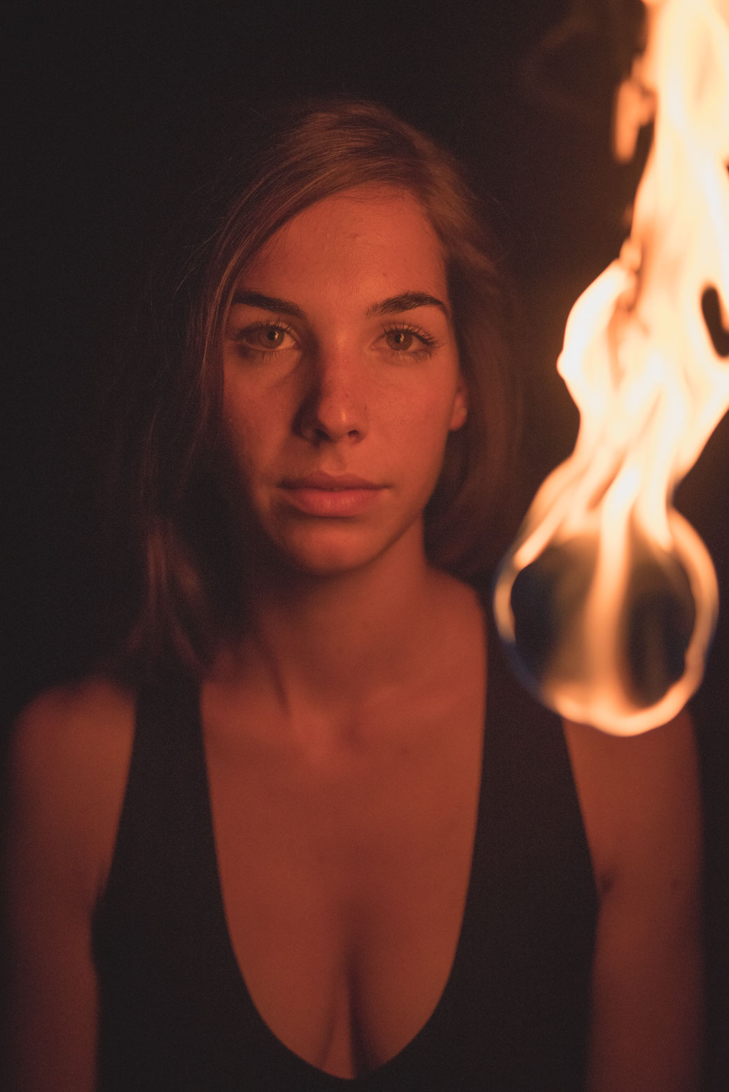 Fotoshooting mit Flammenmaler Daniel und Laura