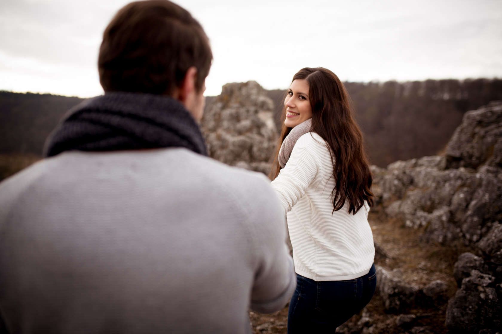 Paar Fotoshooting Eselsburgertal Paarfotos Engagement Hochzeitsf